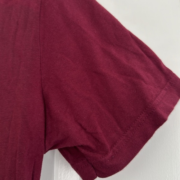 Bella+Canvas Maroon Brooklyn New York Short Sleeve T-Shirt Men’s Size Large - Picture 4 of 6